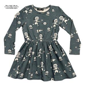 Raspberry Republic 5-7Y Organic Space Explorers Dress